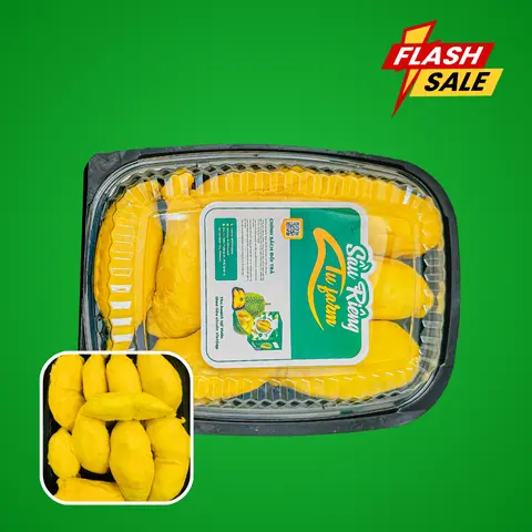 Hình ảnh [Flash Sale] Sầu riêng ri6 miền Tây-Tách múi sẵn-Hộp 500g