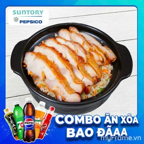 Hình ảnh Combo cơm thố gà nướng - nước ngọt spvb