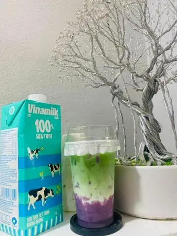 Hình ảnh Matcha latte khoai môn
