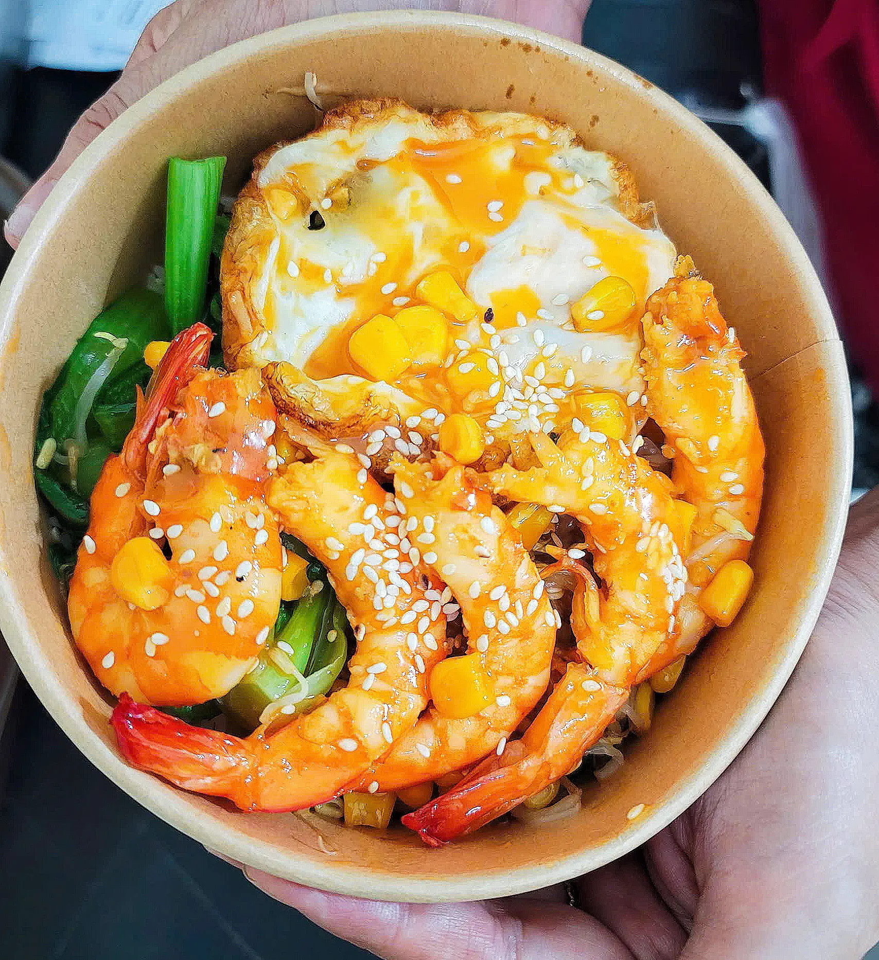 Hình ảnh Cơm tôm sốt hoàng kim