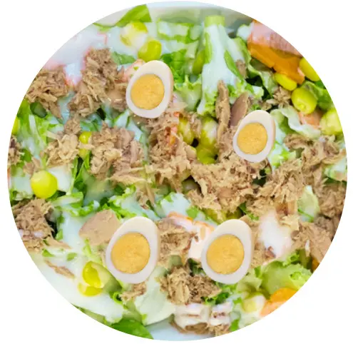 Hình ảnh Salad cá ngừ (sốt sữa) - 참치 샐러드 (우유 드레싱)