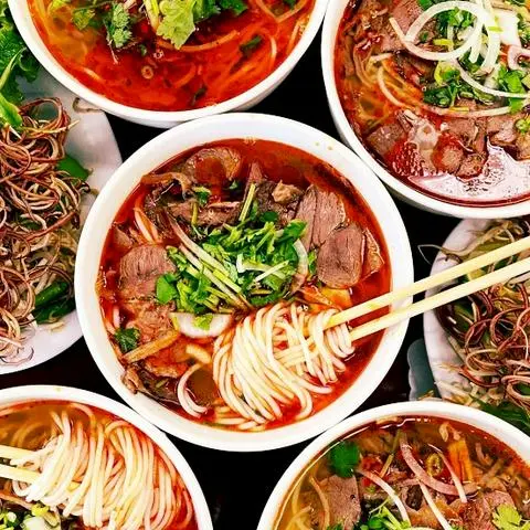 Hình ảnh bún bò nạm chả