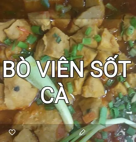 Hình ảnh  BÒ VIÊN SỐT CÀ
