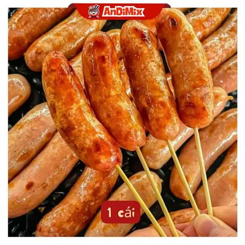 Hình ảnh Combo 3 xiên lạp xưởng nướng đá tê cay Hà Khẩu loại ngon