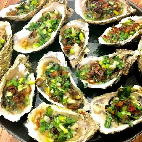 Hình ảnh Hàu nướng mỡ hành - 3 con - phần