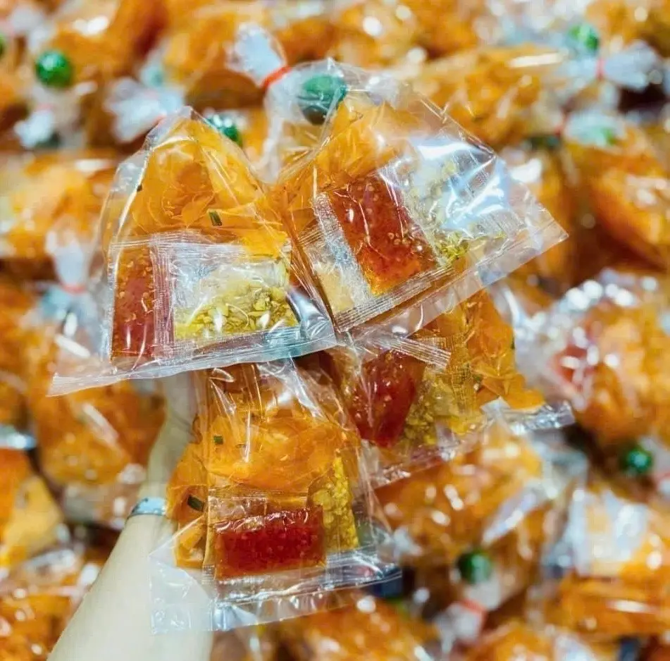 Hình ảnh Bánh Tráng Sợi Dẻo Cam Muối Nhuyễn Tỏi Sa Tế 