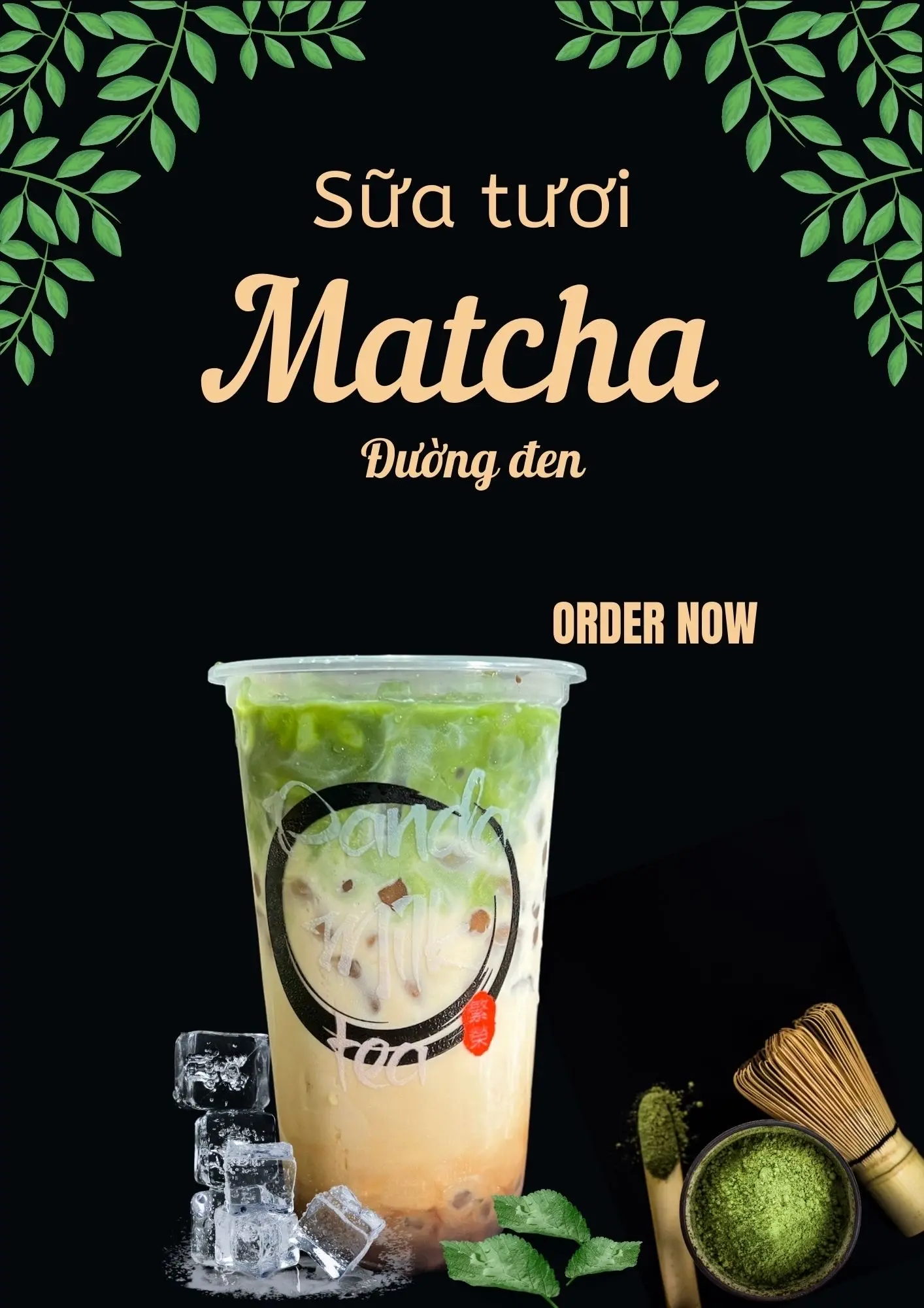Hình ảnh sữa tươi matcha