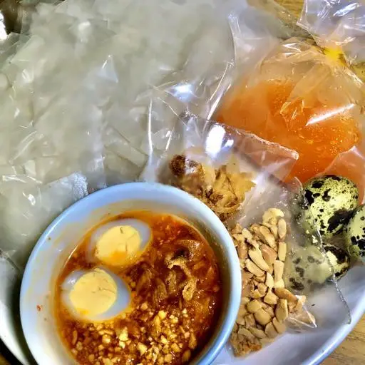 Hình ảnh Bánh tráng chấm đặc biệt ăn chay được