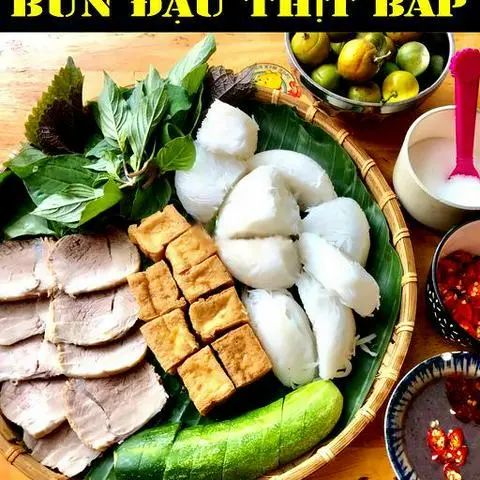 Hình ảnh Bún đậu thịt bắp