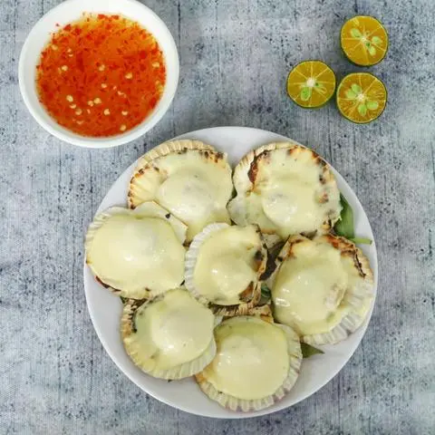 Hình ảnh Sò Điệp Nướng Phô Mai