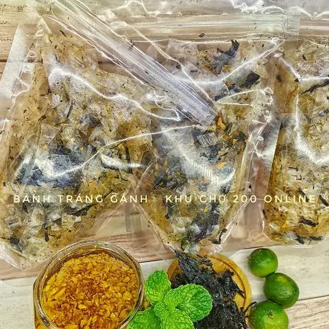 Hình ảnh bánh tráng tỏi + Rong Biển 