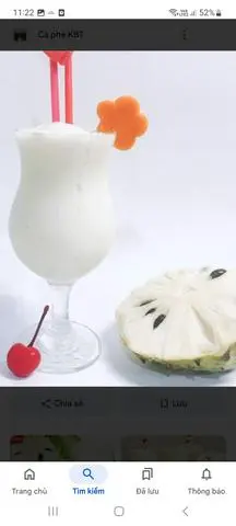 Hình ảnh Sinh tố mãng cầu - đậu xanh