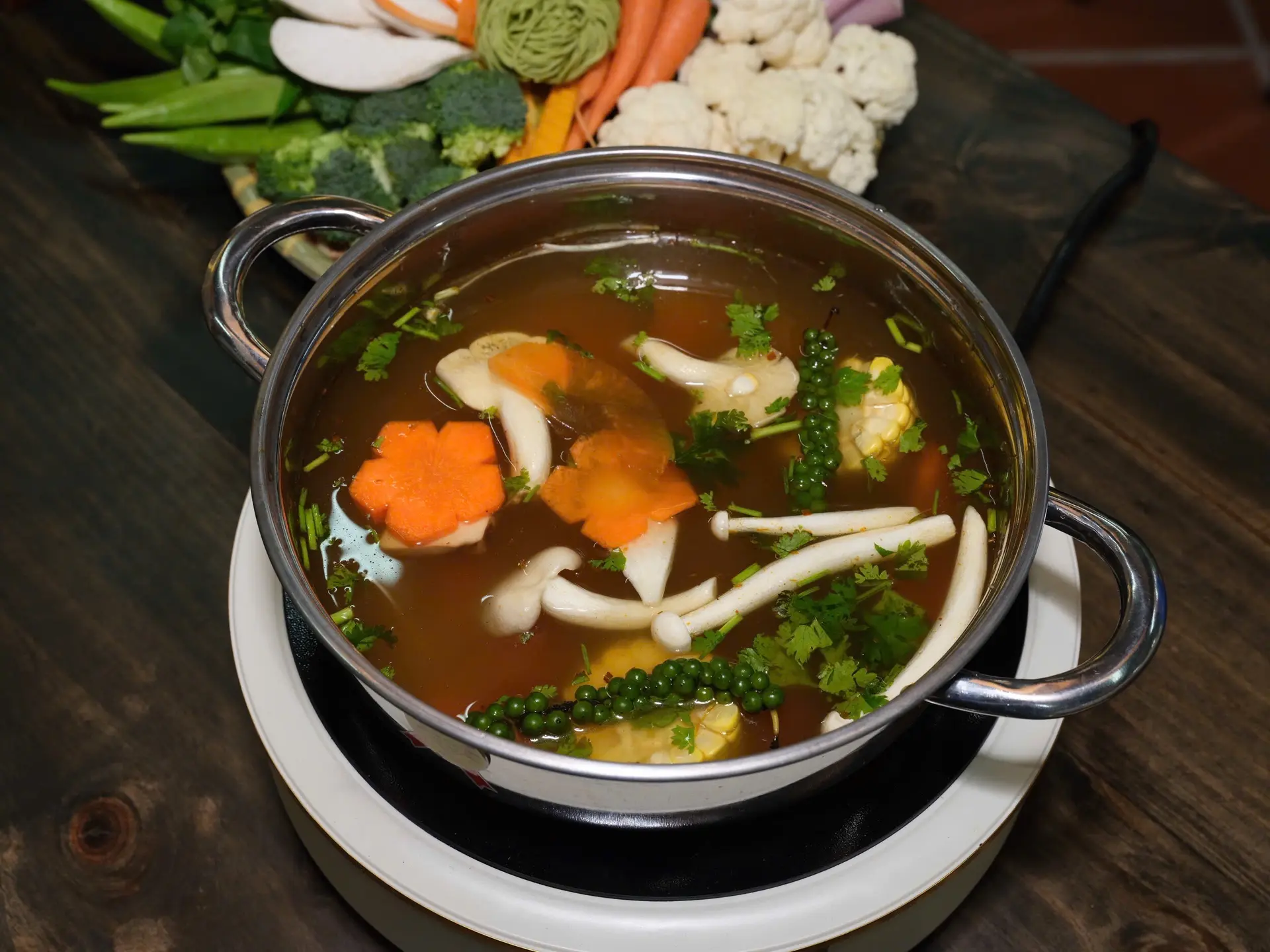 Hình ảnh Lẩu tiêu xanh chay