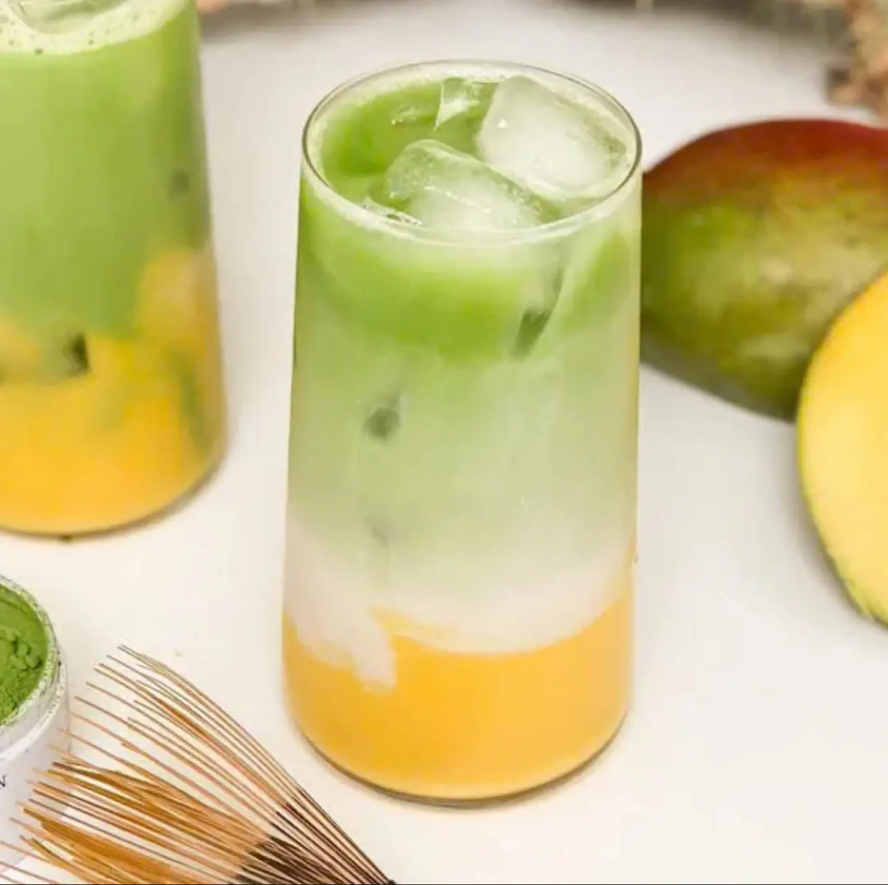 Hình ảnh Matcha sữa xoài  - M - Mango matcha latte