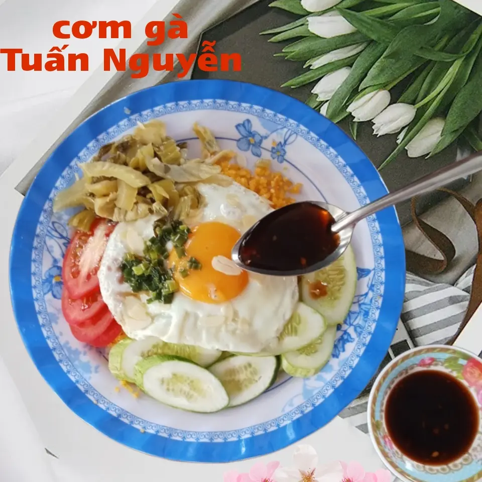 Hình ảnh cơm chiên 2 trứng