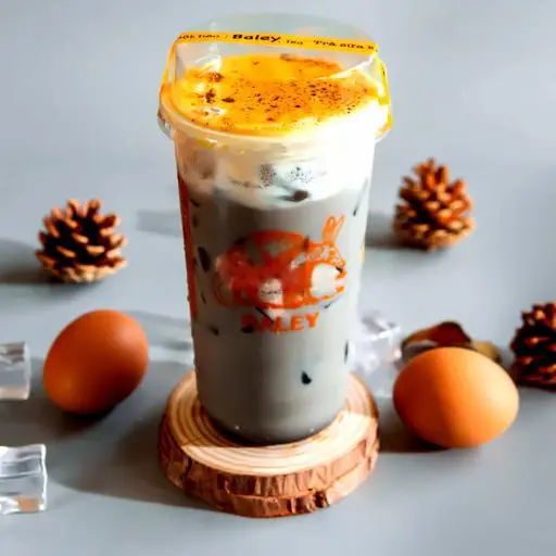 Hình ảnh Trà Sữa Mun Kem Trứng Nướng
