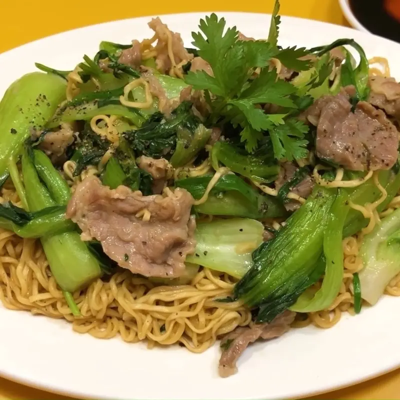 Hình ảnh mì xào bò