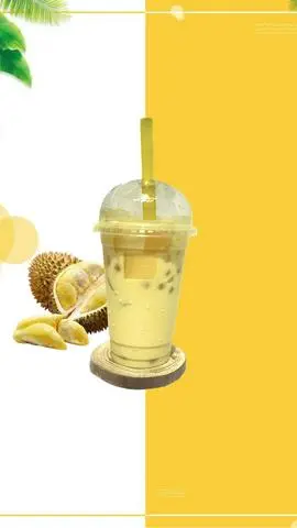 Hình ảnh trà sữa muối sầu riêng