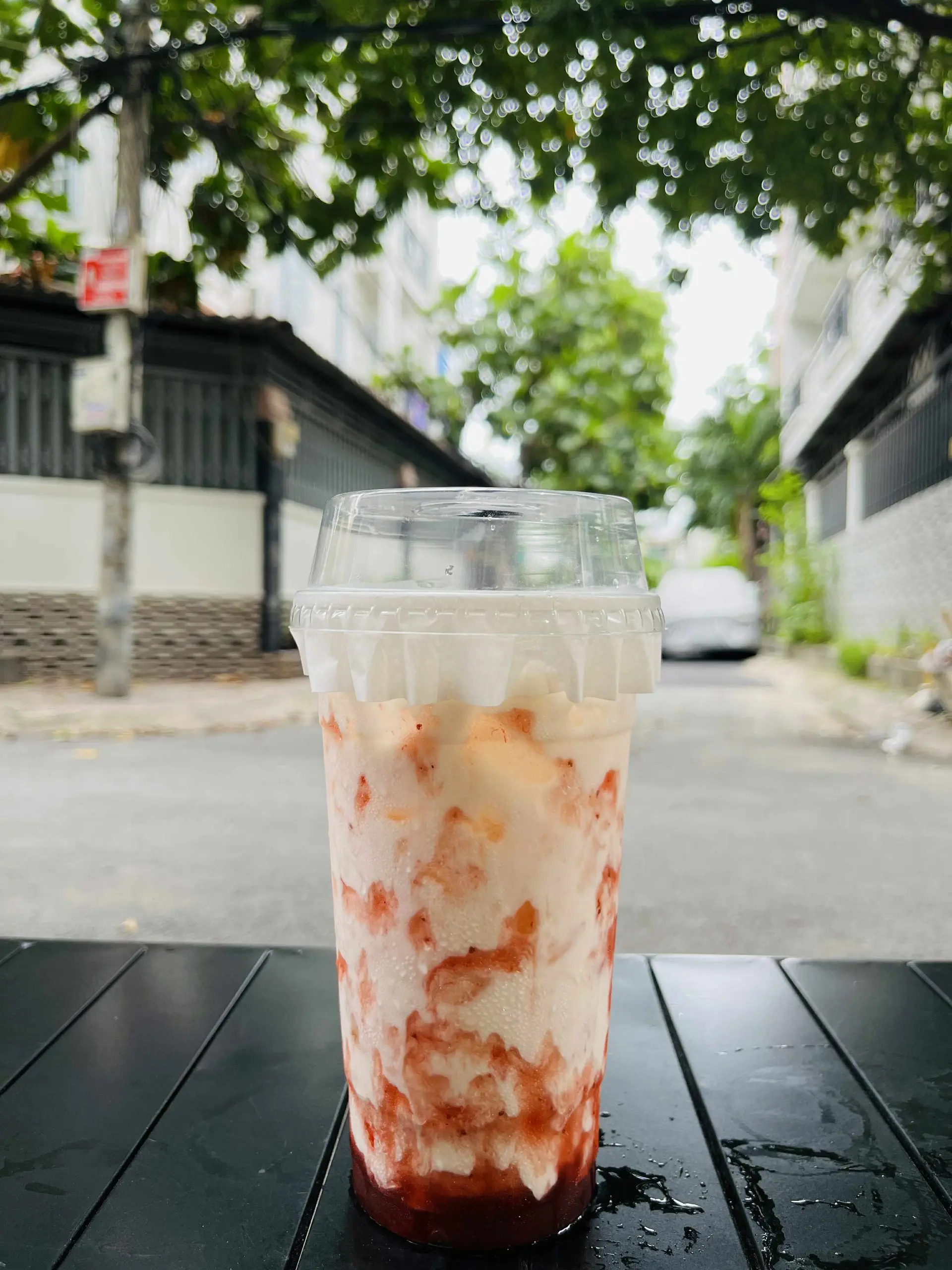 Hình ảnh Latte dâu sữa