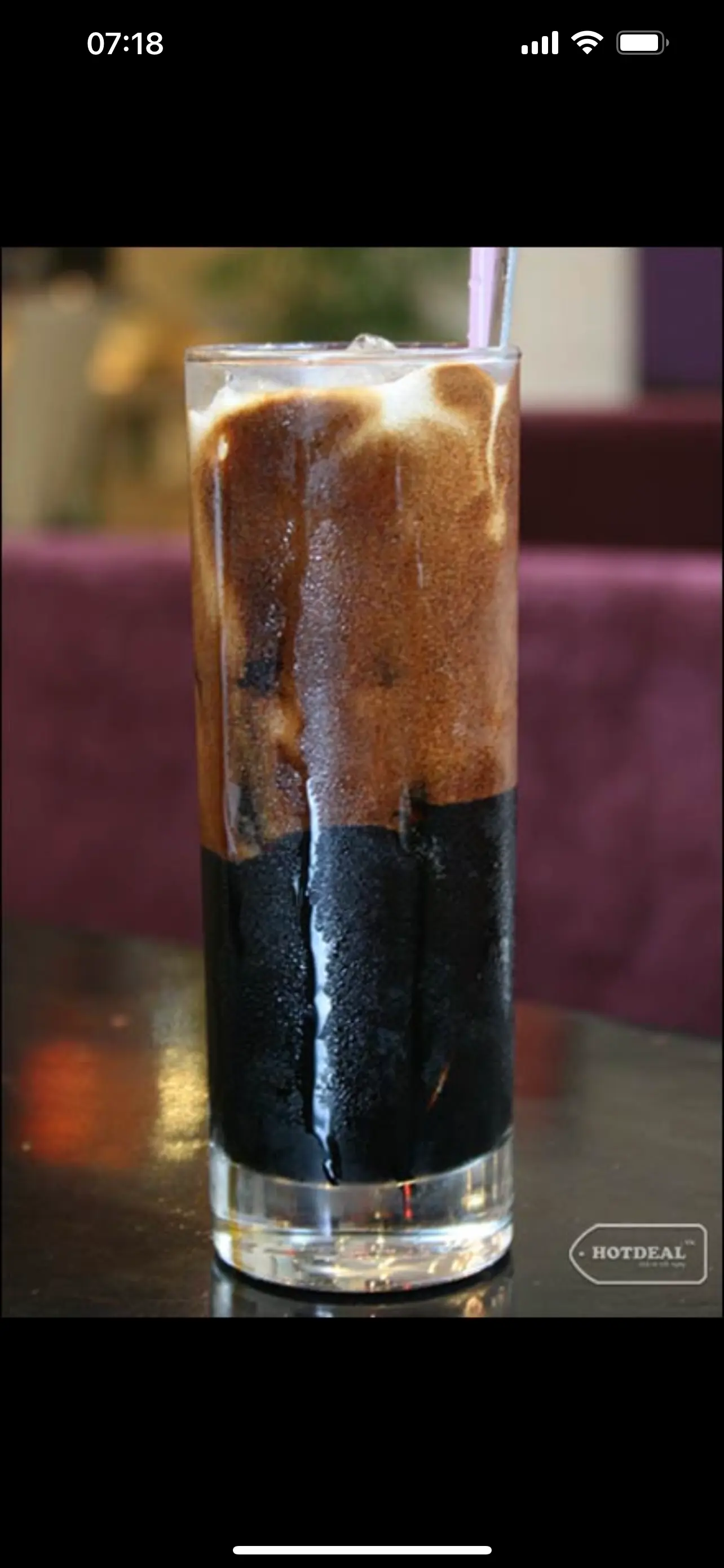 Hình ảnh Coffee đen đá có đường