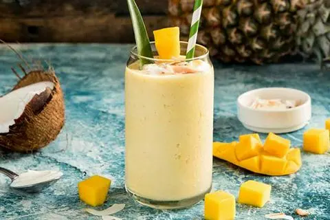 Hình ảnh Sinh tố dừa mix thơm