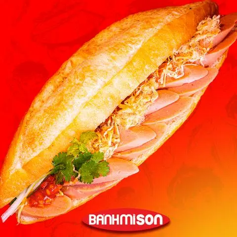 Hình ảnh Bánh Mì Son Xúc Xích - Chà Bông