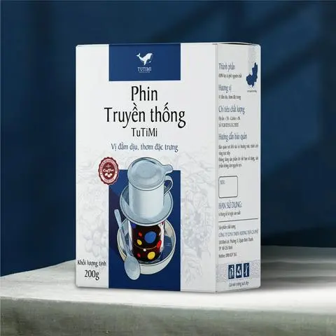 Hình ảnh Hộp Cafe Phin Truyền thống TuTiMi 200g