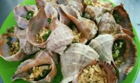 Hình ảnh Ốc miệng rộng nướng mỡ hành