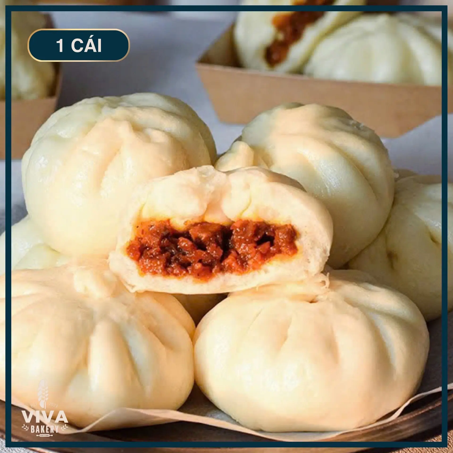 Hình ảnh Bánh Bao Xá Xíu (1 cái)