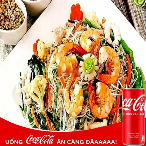 Hình ảnh Mì xào hải sản - coca