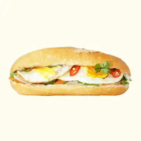 Hình ảnh Bánh mì ốp la 2 trứng