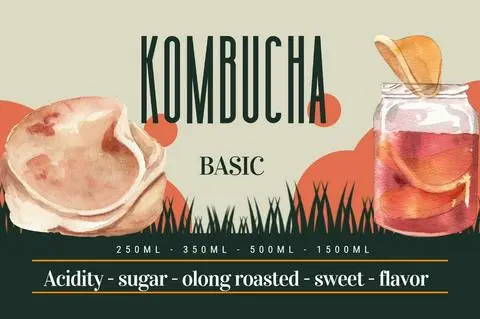 Hình ảnh Kombucha Mân Xôi Bạc Hà