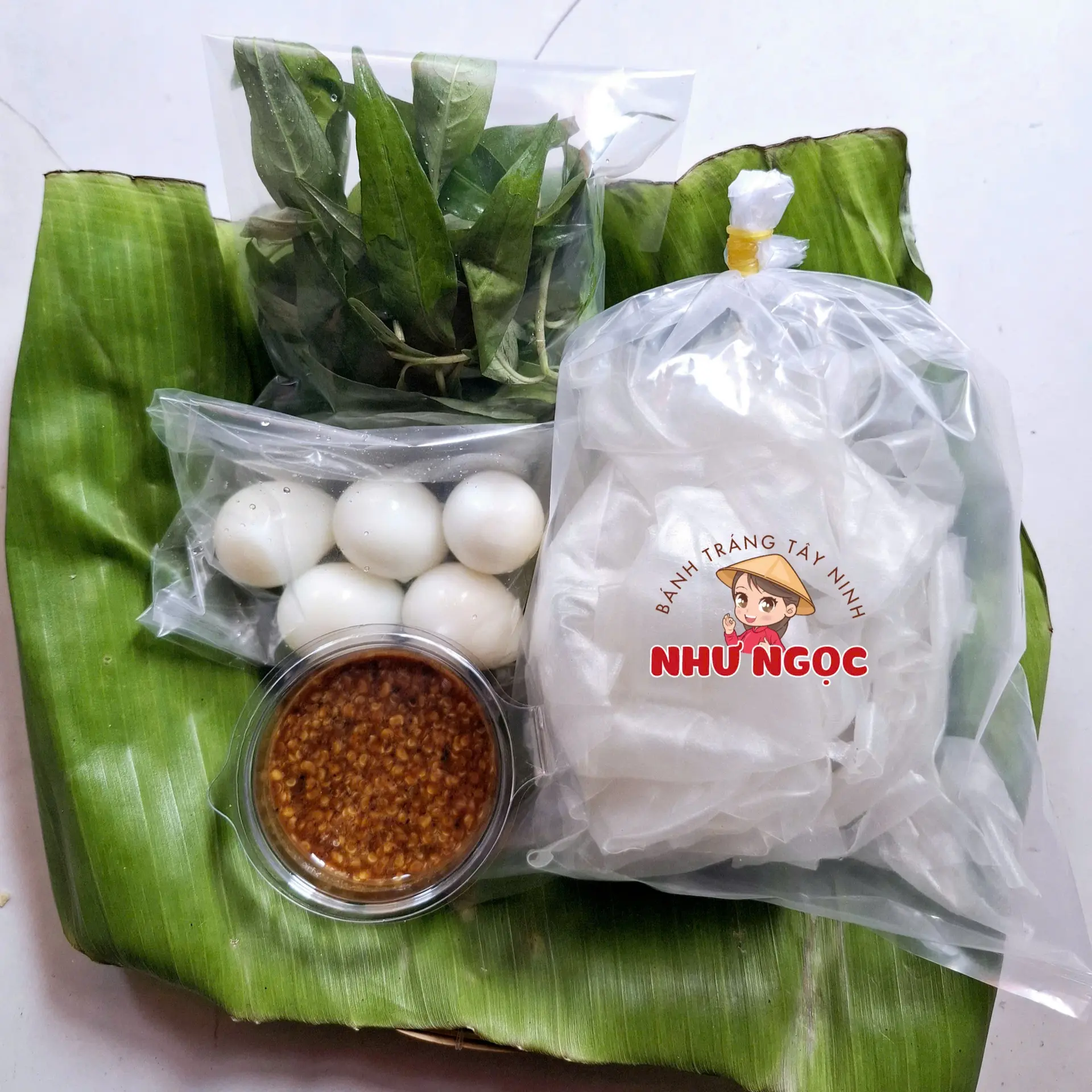 Hình ảnh Bánh Tráng Chấm Muối Sệt Trứng Cút