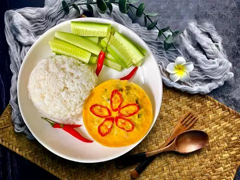 Hình ảnh Cơm + Mắm Chưng Không Trứng Muối