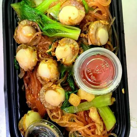 Hình ảnh Miến trộn sò điệp sốc mắm tỏi - canh lòng đào