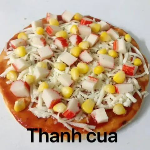 Hình ảnh Pizza thanh cua - size 22cm