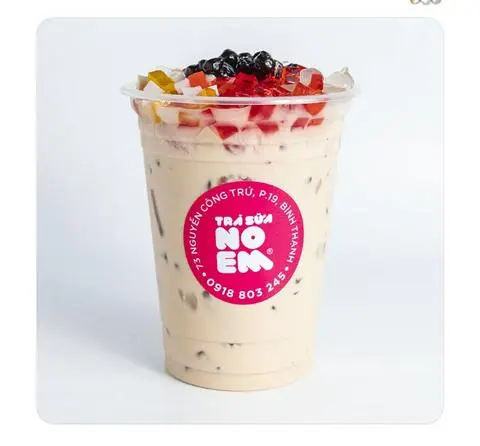 Hình ảnh trà sữa caramel size M