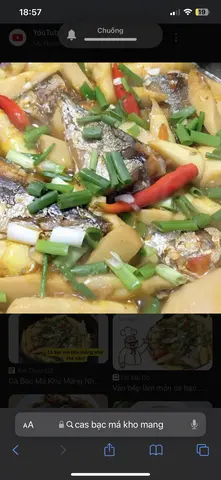 Hình ảnh Cá bạc má kho măng