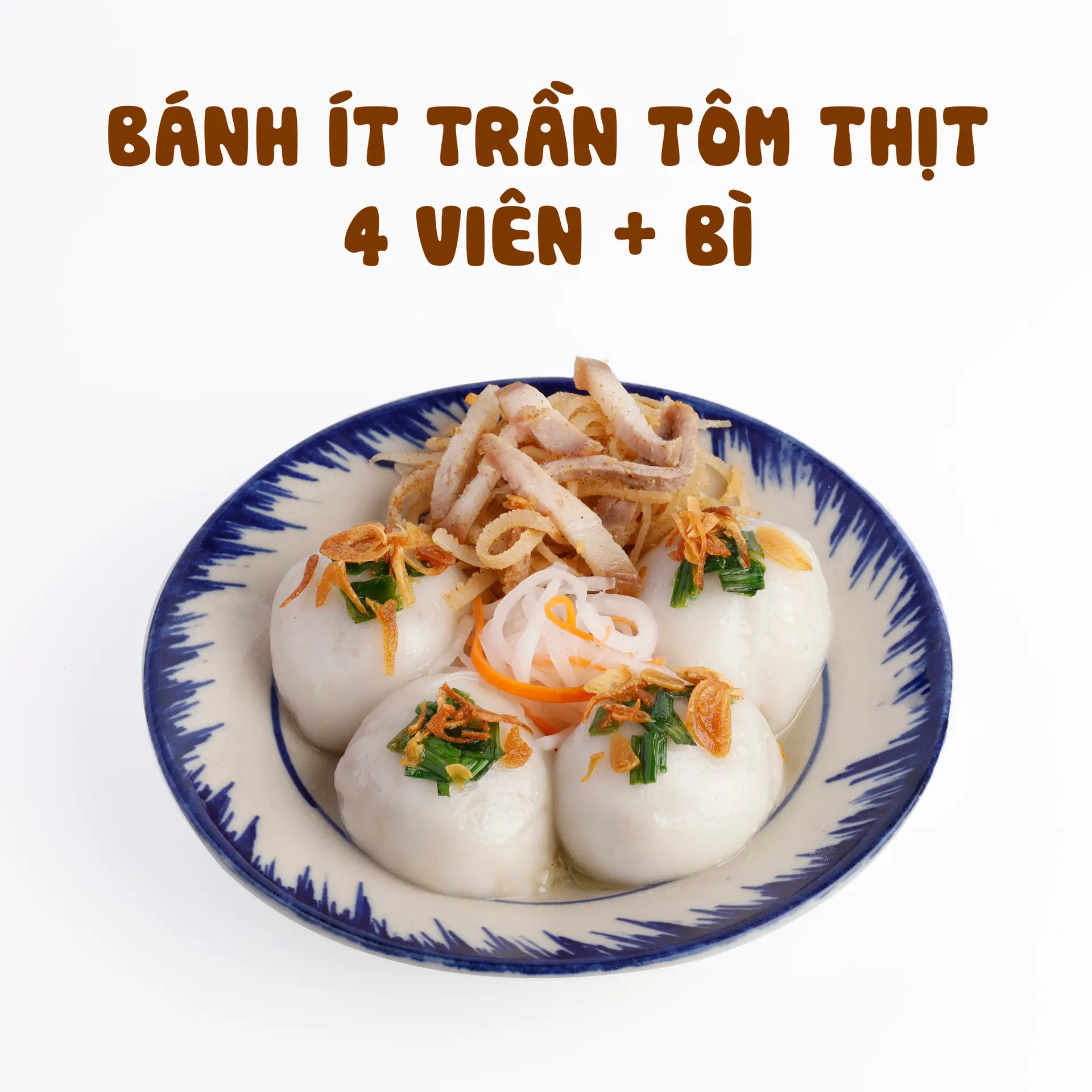 Hình ảnh Bánh ít trần kèm bì thịt khìa