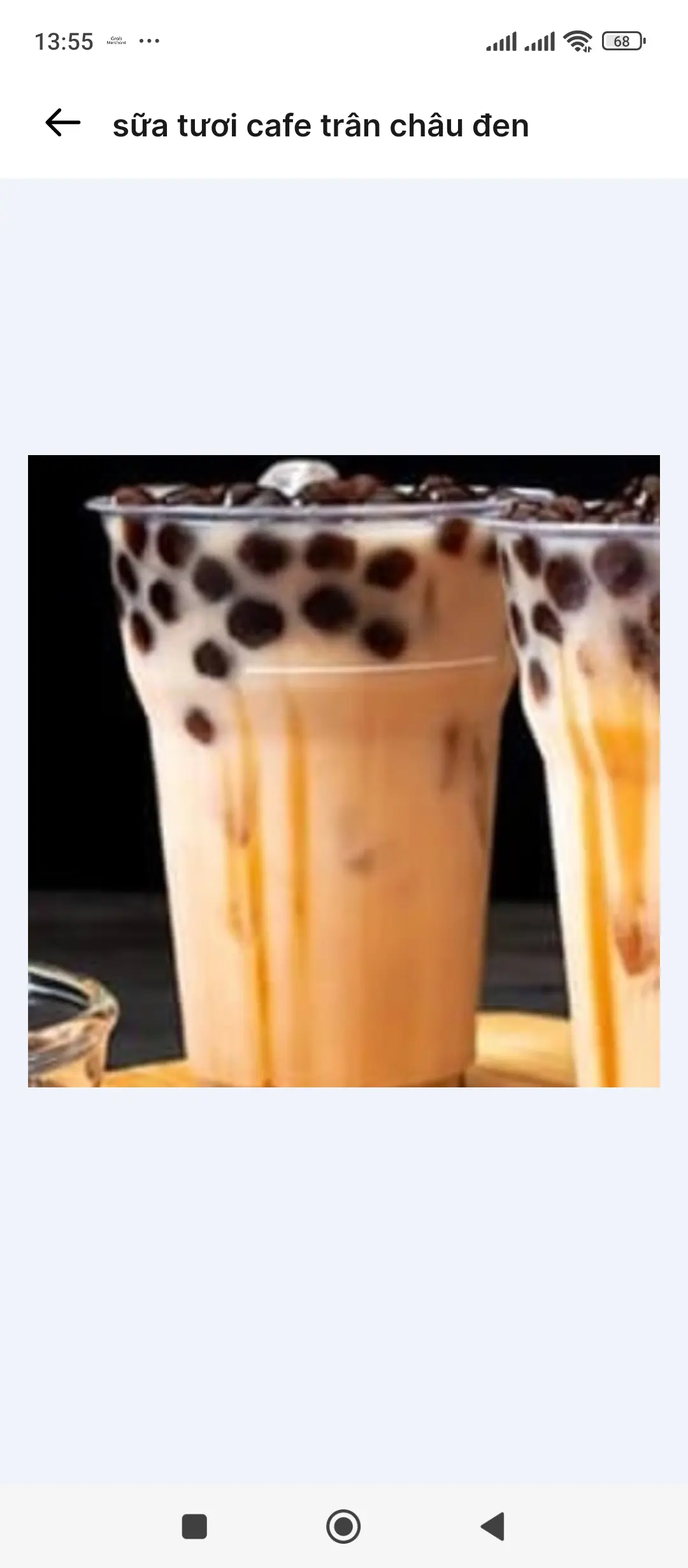 Hình ảnh Sữa tươi cafe trân châu đen