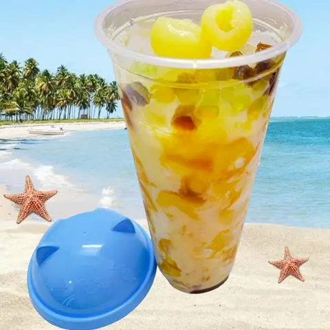 Hình ảnh Sữa Chua Băng, Sữa Bò Đá Nhà Làm, Vị Nhãn, Đường Đen (3 Trân Châu, 2 Nhãn) (700ml)