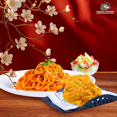 Hình ảnh Mỳ Ý - Gà Nguyên Vị - Salad Rau Củ