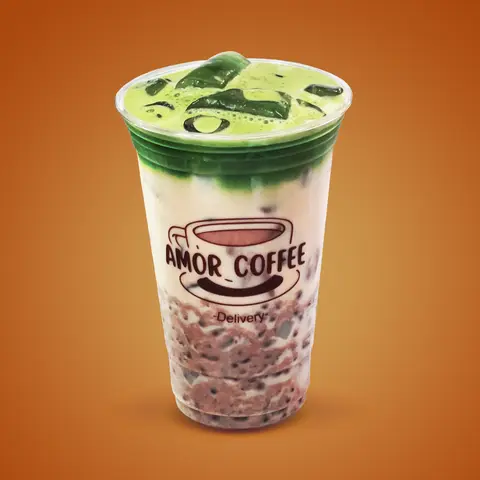 Hình ảnh Trà sữa matcha đậu đỏ