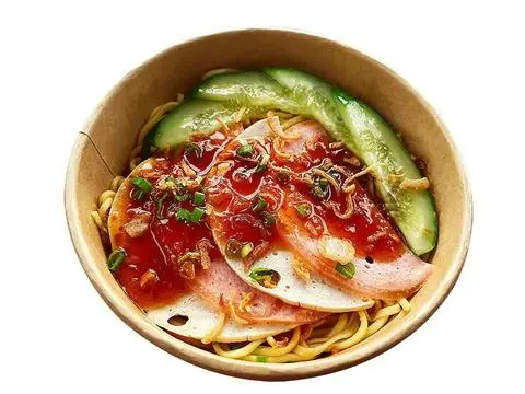 Hình ảnh Mì Trộn Chả Lụa Chà Bông