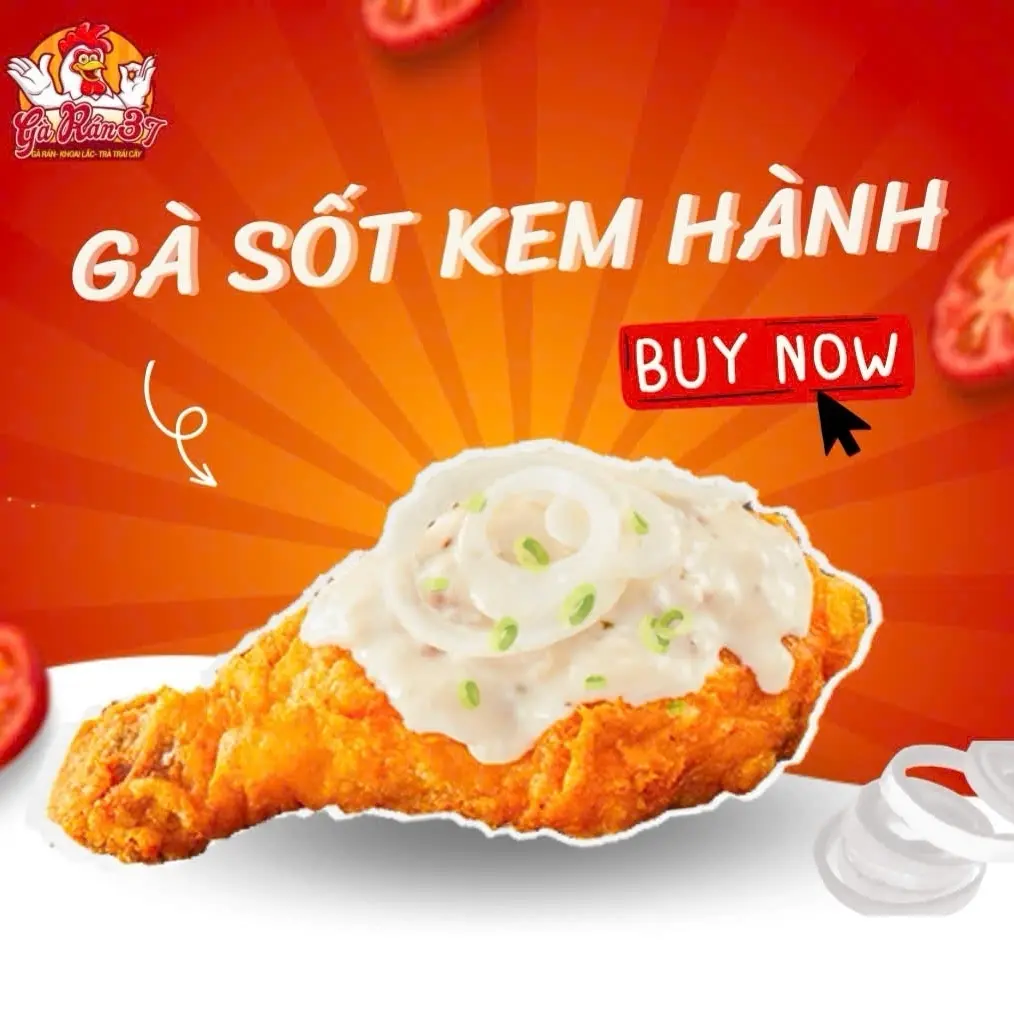 Hình ảnh Gà sốt kem hành 