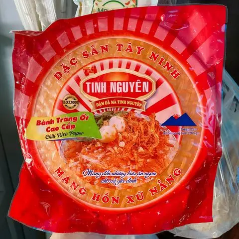 Hình ảnh Bánh tráng đỏ cay
