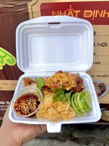Hình ảnh Xôi gà xối mỡ 