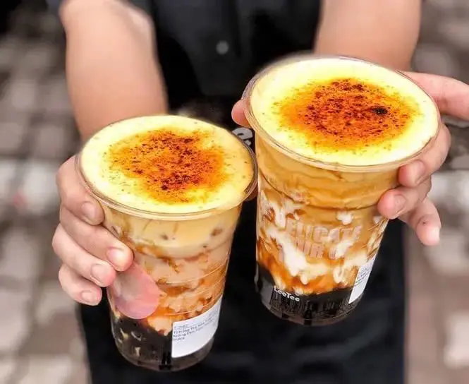 Hình ảnh Trà Sữa Kem Trứng Nướng