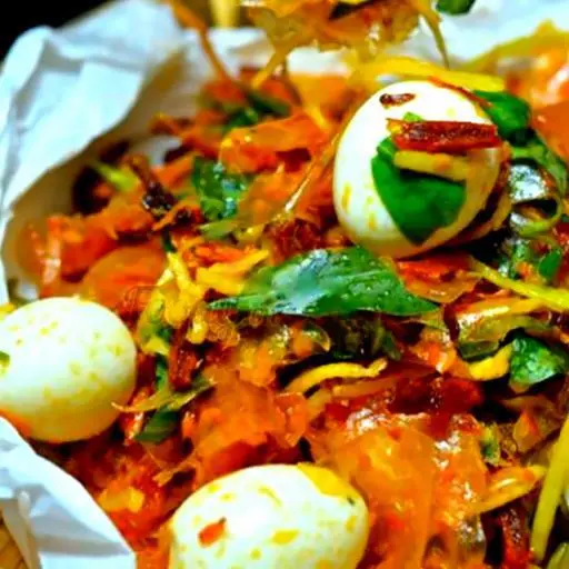 Hình ảnh Bánh tráng thập cẩm trứng gà ta 4 loại khô