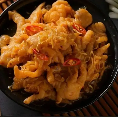 Hình ảnh CHÂN GÀ RÚT XƯƠNG TRỘN SỐT THÁI _  PHẦN NHỎ